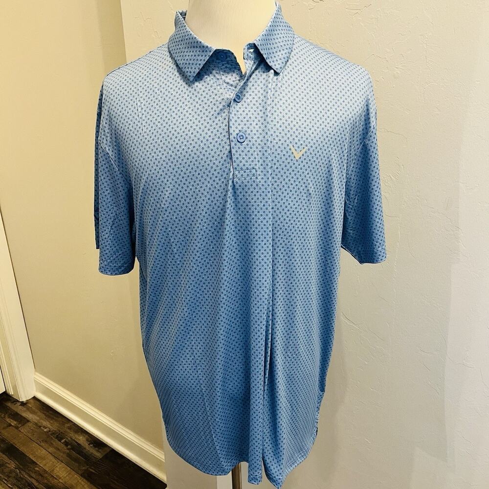 Callaway Men’s Golf Shirt Blue Size XXL Opti Dri NWOT (A0130)